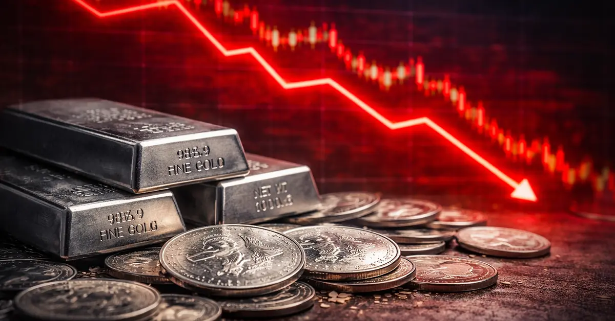 altın ve gümüş düşüşe geçti